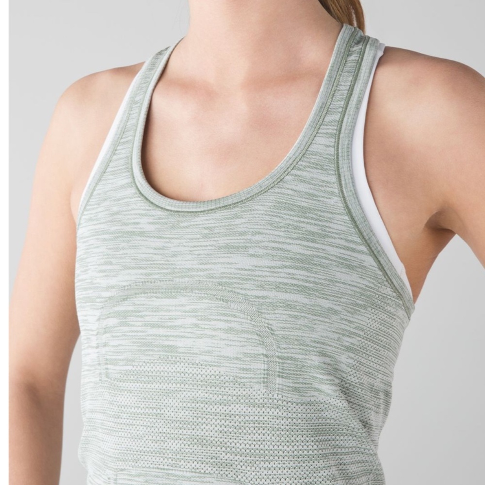 Lululemon Swiftly Tech Racerback Heathered Desert Olive